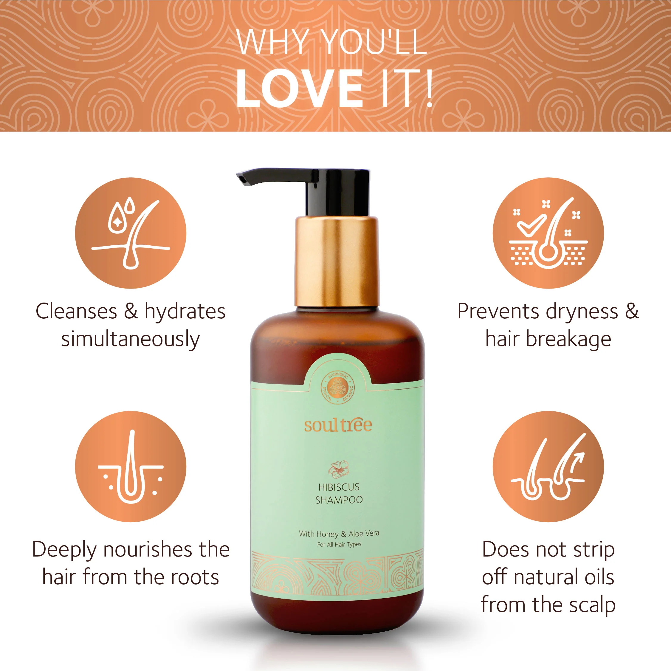 Hibiscus Shampoo with Honey and Aloe Vera - Image 3