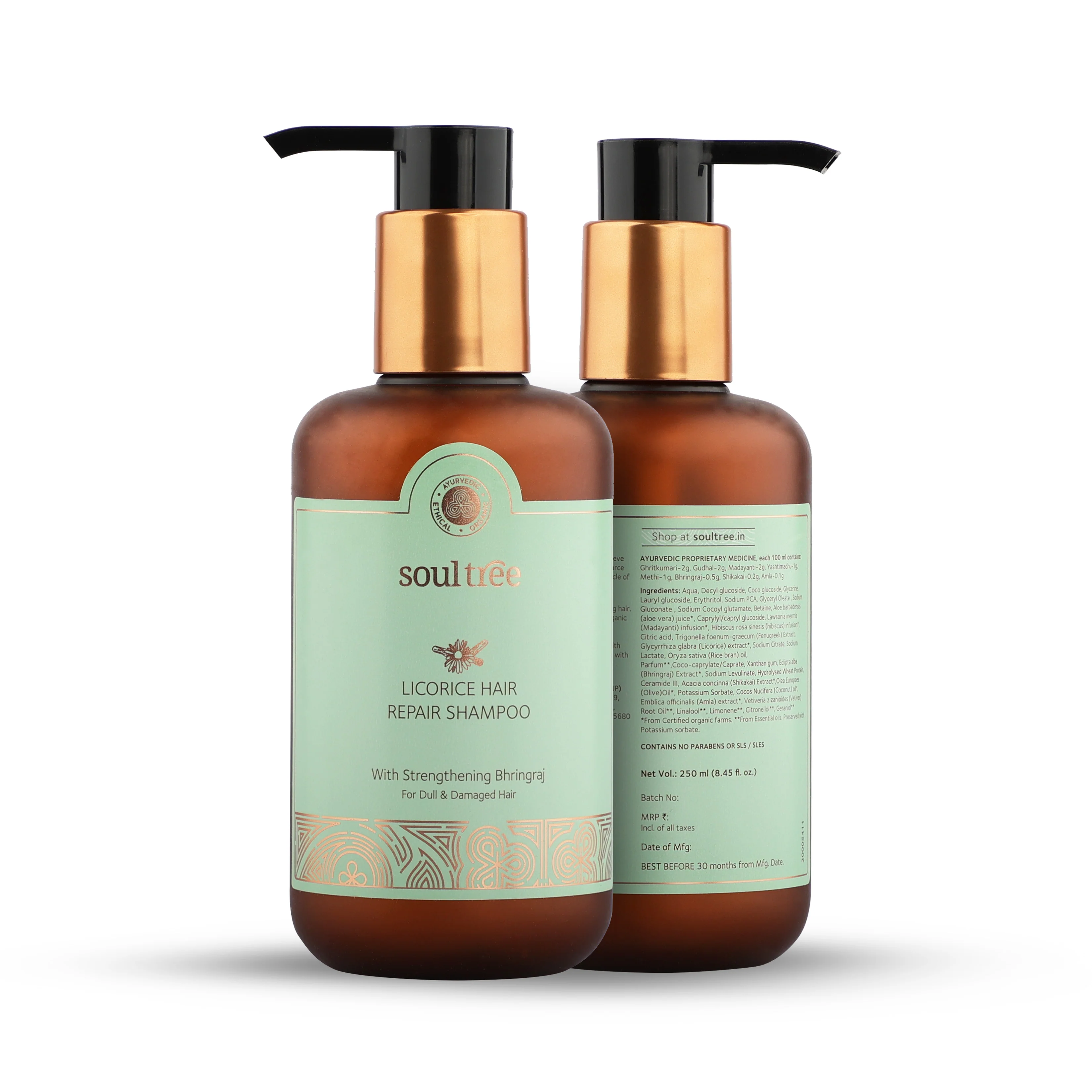 Licorice (Mulethi) Hair Repair Shampoo with Strengthening Bhringraj - Image 6