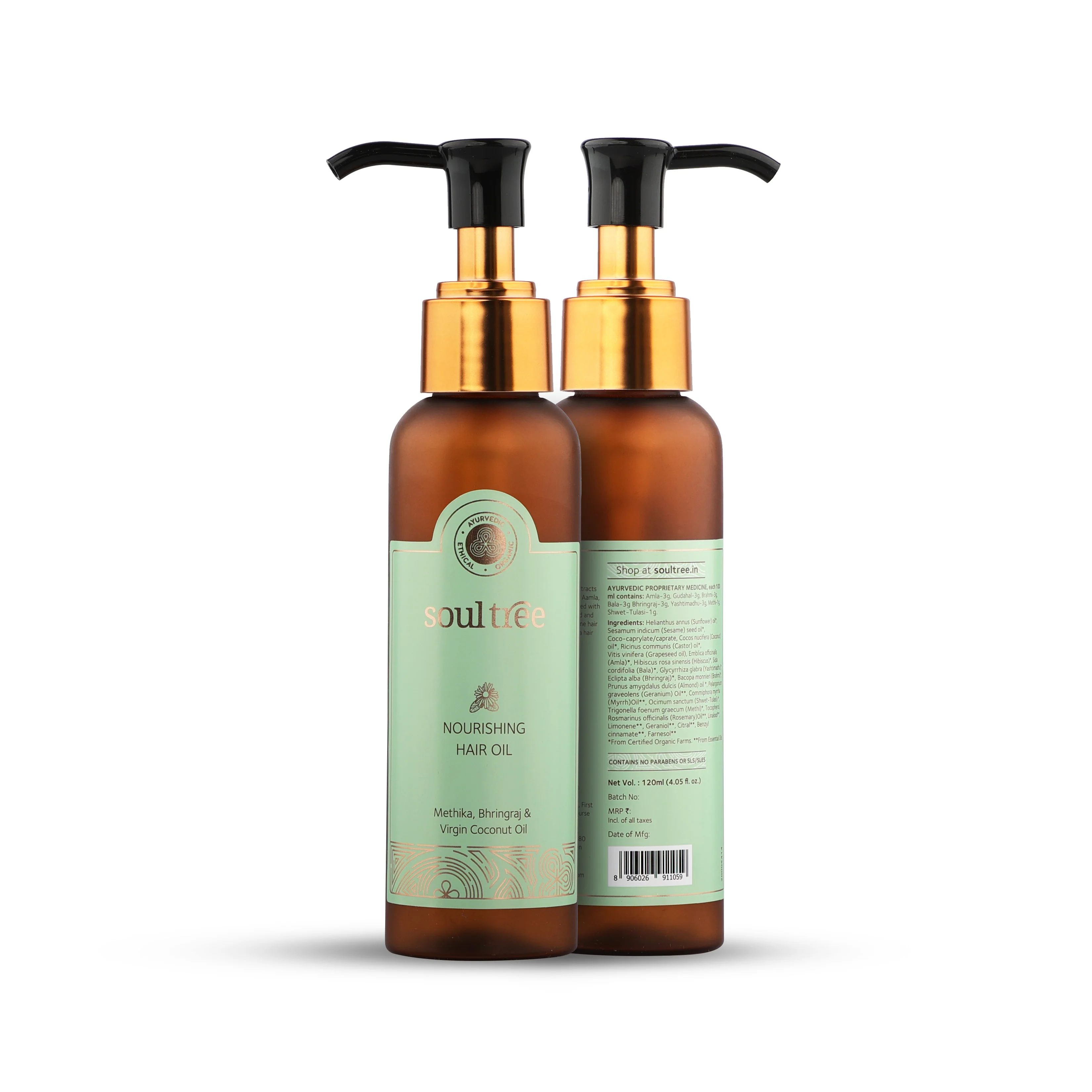 Nourishing Hair Oil with Methika, Bhringraj & Virgin Coconut Oil - Image 3