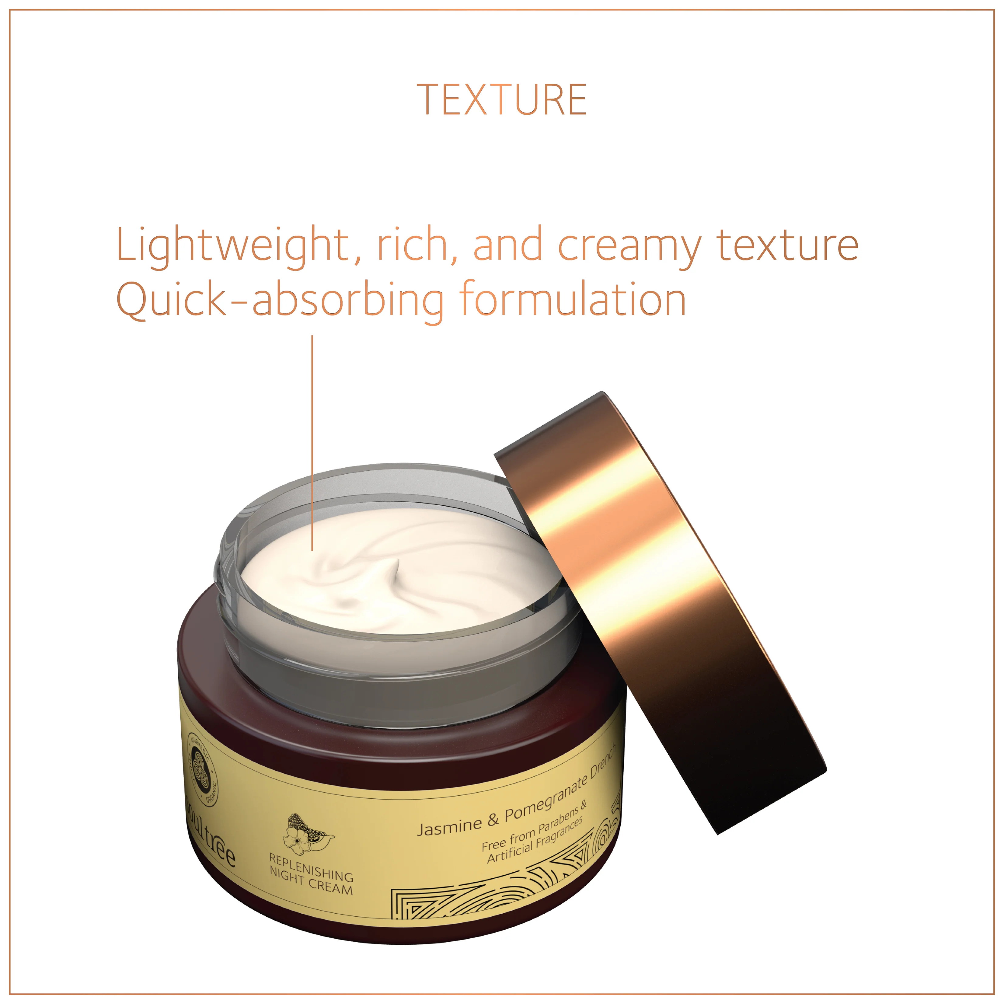 Replenishing Night Cream - Jasmine & Pomegranate Drench - Image 5